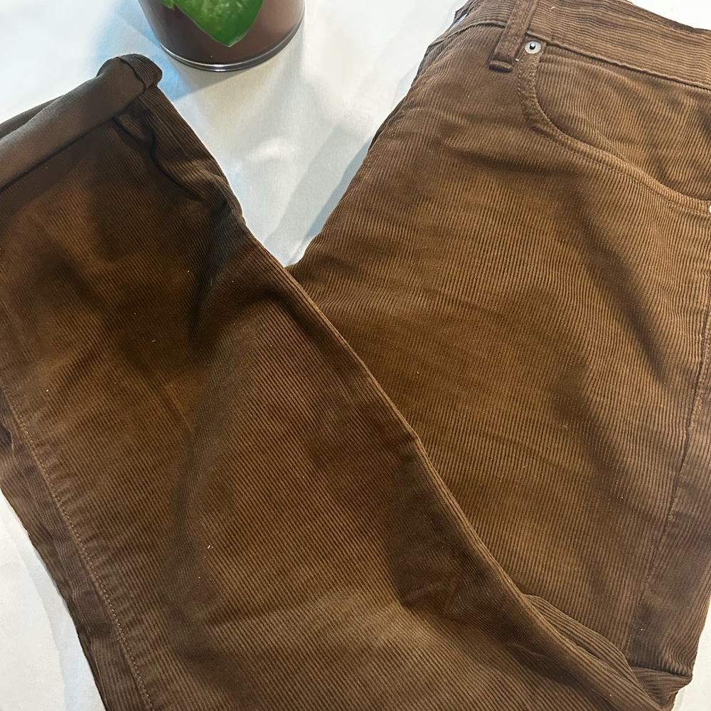 J. Crew Men's  Slim Chocolate Brown Corduroy Pants